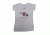 Pistols and Pumps Deep V-Neck Burnout T-Shirt, White, Small 79292