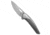 Poikilo Blade Poikilo Blade VK Zame Flipper Knife Gray Titanium 3.5" Pearlescent Stonewash, Gray, M398, adult, BHQ-218739