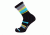 Point 6 Active Band Light Crew Women's Sock, Black/Robins Egg Blue, Medium 2722-258-06