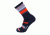 Point 6 Active Band Light Crew Women's Sock, Black/Coral, Medium 2722-281-06