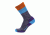 Point 6 Hiking Blast Block Stripe Light Crew Men's Socks, Gray, Small 2561-200-05