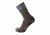 Point 6 Hiking Blast Block Stripe Light Crew Men's Socks, Chestnut, Large 2561-203-07