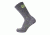 Point 6 Leave No Trace Hiking Light Crew Men's Socks, Gray, Large 2008-200-07