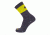 Point 6 Pop Top Ultra Light Crew  Men's Socks, Gray/Citrus, Medium 1270-267-06