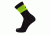 Point 6 Pop Top Ultra Light Crew  Men's Socks, Black/Super Lime, Medium 1270-276-06
