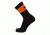 Point 6 Pop Top Ultra Light Crew  Men's Socks, Black/Orange, Medium 1270-290-06