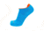 Point 6 Running Ultra Light No Show Tab Women's Sock, Caribbean Blue, Medium 1175-275-06