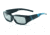Polaroid 3D Fashion Cover 3D Glasses - Black/Blue PDN8102A