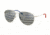 Polo PH3111 Sunglasses 9001V4-59 - Silver Frame, Grey Tam American Flag Sil/blu Lenses