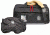 Porta Brace CS-DV3RQS-M2 Medium CompactHD Camera Case - Blue - with Quick Slick rain slicker