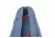PortaBrace Wheeled Shell Pack Case - 46 inch - Blue TS-46BOR