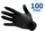 Portwest Powder Free Nitrile Disposable Gloves, Pack 100, Black, Large, A925BKRL