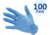 Portwest Powder Free Nitrile Disposable Gloves, Pack 100, Blue, Large, A925BLUL