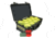 Powerflare PF-200 Incident Command Pack - 60 Lights,Amber LED,Black Case,60 Batteries, Yellow Shell PFPACK60BK-A-Y