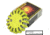 Powerflare Safety Light, Individual, Magnetic, Red/Blue LEDs, Tan Shell PF210M-RB-T