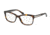 Prada ARROW PR10RV Single Vision Prescription Eyeglasses 2AU1O1-55 - Havana Frame