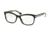 Prada ARROW PR10RV Single Vision Prescription Eyeglasses ROK1O1-55 - Top Black/white Havana Frame