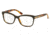 Prada ARROW PR10RV Single Vision Prescription Eyeglasses UBS1O1-53 - Top Brown / Havana Frame