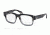 Prada CAST PR19QV Single Vision Prescription Eyeglasses RO31O1-51 - Spotted Black On Matte Grey Frame
