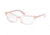 Prada CATWALK PR04XV Eyeglass Frames 5381O1-54 - Transparent Pink
