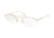 Prada CATWALK PR62VV Progressive Prescription Eyeglasses, 57mm, Pale Gold, PR62VV-ZVN1O1-57-PRO
