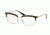 Prada CINEMA' PR08SV Single Vision Prescription Eyeglasses 2AU1O1-53 - Havana Frame