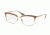 Prada CINEMA' PR08SV Single Vision Prescription Eyeglasses UEC1O1-53 - Opal Powder/pink/opal Powder Frame