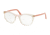 Prada CONCEPTUAL PR07VV Bifocal Prescription Eyeglasses, 51mm, Brown Transp/Pink Transp, PR07VV-3261O1-51-BI