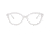 Prada CONCEPTUAL PR11VVF Progressive Prescription Eyeglasses 3171O1-53 - Opal Transparent