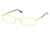 Prada Linea Rosa PS 57AV Eyeglasses Styles - Yellow Demi Shiny Frame w/Non-Rx 52 mm Diameter Lenses, AAJ1O1-5217