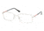 Prada Linea Rosa PS58AV Progressive Eyeglasses - Silver Demi Matte Frame / 53 mm Prescription Lenses, 1AP1O1-5317