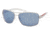Prada Linea Rosa Sunglasses PS54IS 1BC9P1-6514 - Silver Blue Mirror