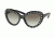 Prada ORNATE PR31QS Single Vision Prescription Sunglasses PR31QS-1AB0A7-57 - Lens Diameter 57 mm, Frame Color Black