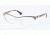 Prada PORTRAIT PR57QV Progressive Prescription Eyeglasses QE71O1-56 - Beige/pale Gold Frame