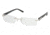Prada PR52MV SV Prescription Eyeglasses - M:silver P:black Demo Lens Frame / 52 mm Prescription Lenses, 7BN1O1-5217