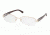 Prada PR52NV Bifocal Eyeglasses - AB61O1 Pale Gold Demo Lens Frame / 53 mm Prescription Lenses, AB61O1-5318