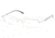 Prada PR59MV SV Prescription Eyeglasses - 6BA1O1 Silver Frame / 52 mm Prescription Lenses, 6BA1O1-5217
