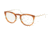Prada PR02VV Eyeglass Frames 2591O1-49 - Striped Brown Black Frame