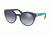 Prada PR03US Single Vision Prescription Sunglasses, 53mm, Black/blue/yellow, PR03US-SUI3A0-53-SV