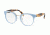 Prada PR03UV Single Vision Prescription Eyeglasses VX71O1-49 - Azure Frame