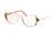 Prada PR03VV Eyeglass Frames 0R91O1-52 - Top Ivory/Pink/Medium Havana Frame