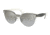 Prada PR04US Sunglasses 2831A0-43 - Transparent Grey Frame, Grey Mirror Silver Gradient Lenses