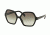 Prada PR06SSF Single Vision Prescription Sunglasses PR06SSF-1AB0A7-56 - Lens Diameter 56 mm, Frame Color Black