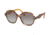 Prada PR06USF Sunglasses TH63E2-54 - Havana/ears Bordeaux Yellow Frame, Grey Gradient Lenses