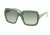 Prada PR07RS Sunglasses TKQ4K1-56 - Opal Dark Green On Green Frame, Green Gradient Grey Lenses