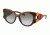 Prada PR10US Single Vision Prescription Sunglasses PR10US-SRJ0A7-54 - Lens Diameter 54 mm, Frame Color Brown/yellow/pink