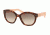 Prada PR12SSF Sunglasses UE04K0-53 - Spotted Brown Pink Frame, Pink Gradient Grey Lenses