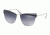 Prada PR12US Sunglasses KI53A0-65 - Grey Frame, Grey Grad Blue Mirror Silver Lenses