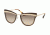 Prada PR12US Sunglasses KJM3D0-65 - Sand Pale Gold/brown Frame, Brown Gradient Grey Lenses
