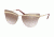 Prada PR12US Sunglasses KNG4O0-65 - Beige/marrone Chiaro Frame, Gradient Brown Mirror Silver Lenses